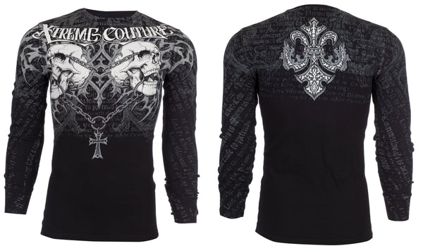 Xtreme Couture by Affliction Men's Thermal Shirt SHARPNEL
