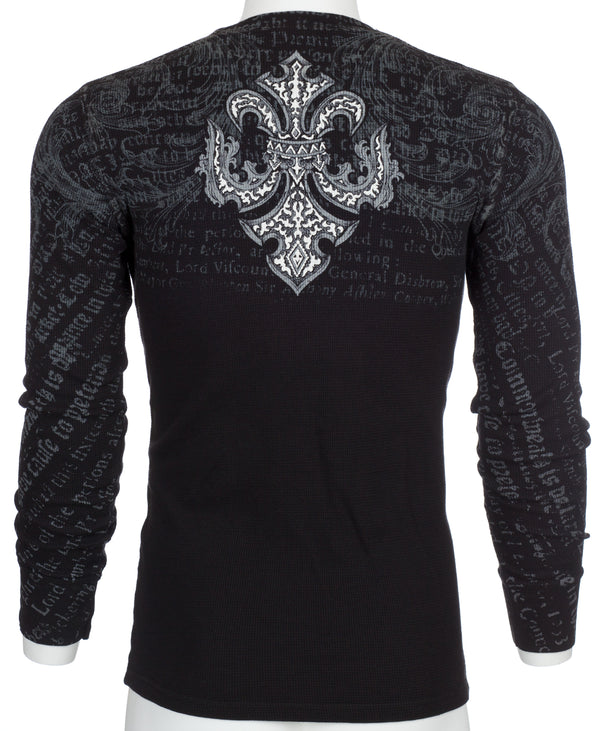 Xtreme Couture by Affliction Men's Thermal Shirt SHARPNEL