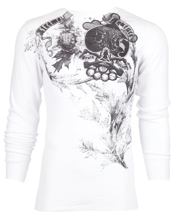 Xtreme Couture by Affliction Men's Thermal Shirt spade