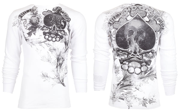 Xtreme Couture by Affliction Men's Thermal Shirt spade