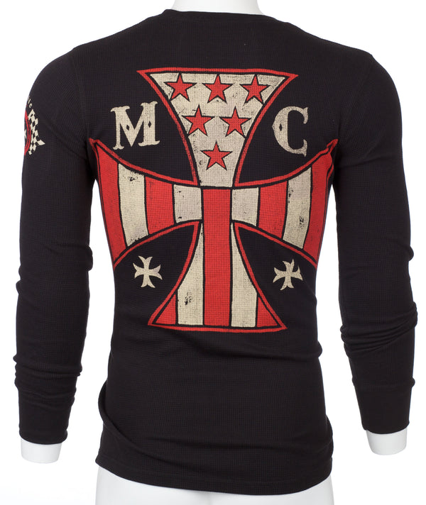 Archaic by Affliction Men's Thermal Shirt Fuel Injector