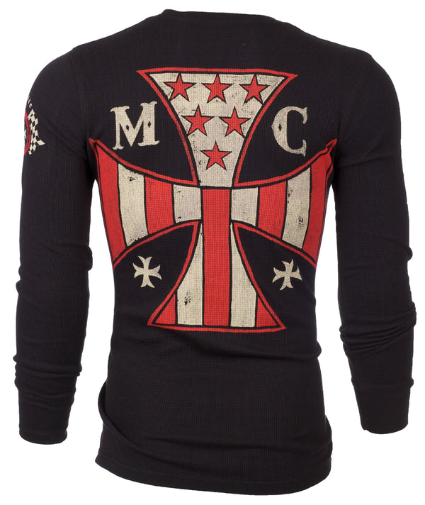 Archaic by Affliction Men's Thermal Shirt Fuel Injector