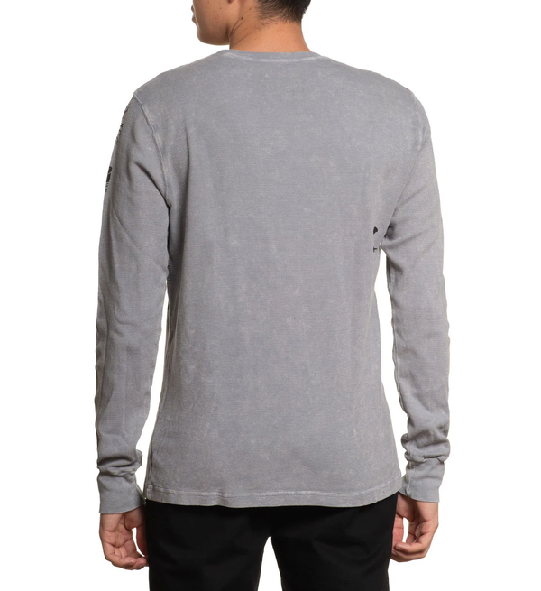 Affliction Men's Thermal Long Sleeve Shirt River Styx