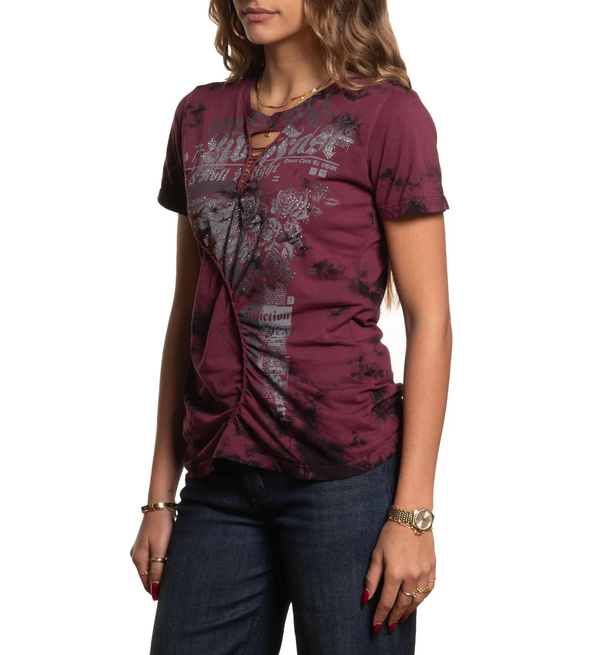 Affliction Women's T-shirt Rock Speed