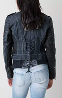 Affliction Women's Jacket limited Edition Leather Lethal Attack