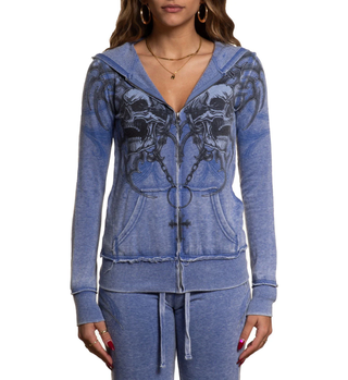 Affliction Women’s Burnout Hoodie Shred Fest