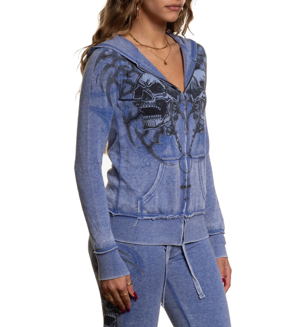 Affliction Women’s Burnout Hoodie Shred Fest