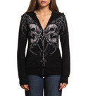 Affliction Women’s Zip Hoodie Shred Fest