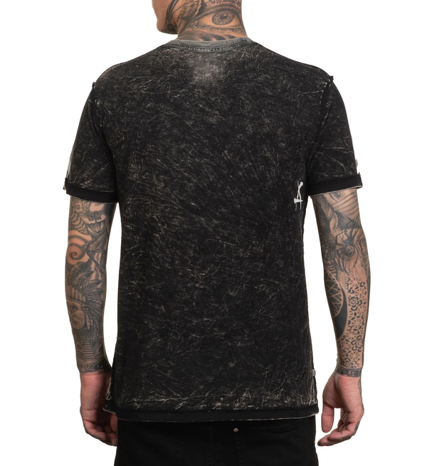 Affliction Men's Reversible T-shirt Wage Chaos