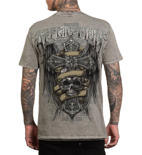 Affliction Men's Reversible T-shirt Wage Chaos
