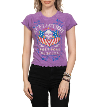 Affliction Women's T-shirt Whiskey Soul