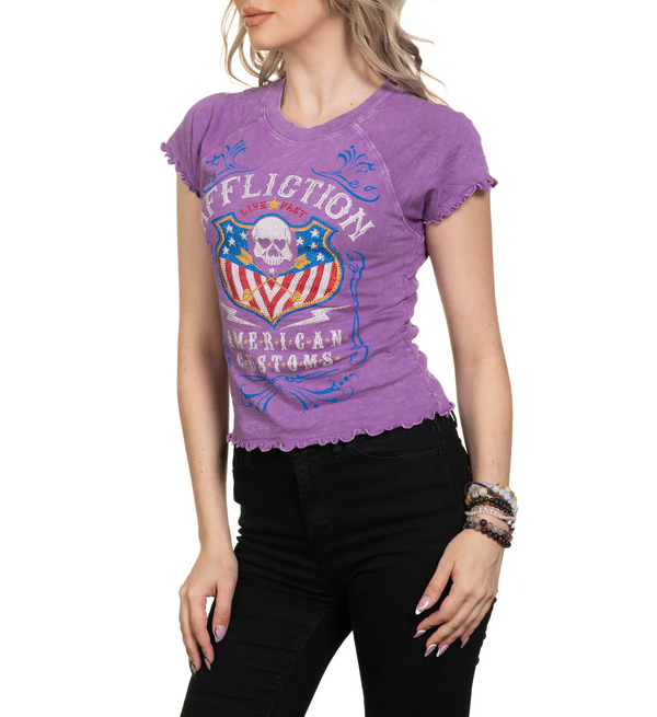 Affliction Women's T-shirt Whiskey Soul