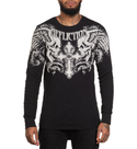 Affliction Men's Thermal Shirt Winged UP