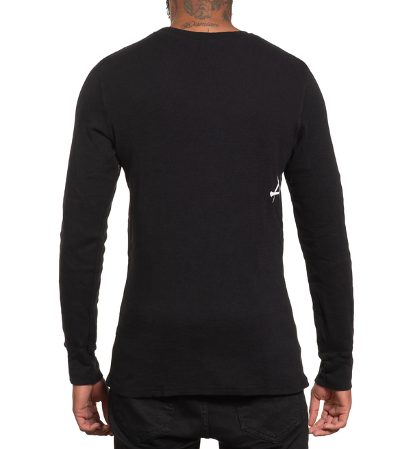 Affliction Men's Thermal Shirt Winged UP