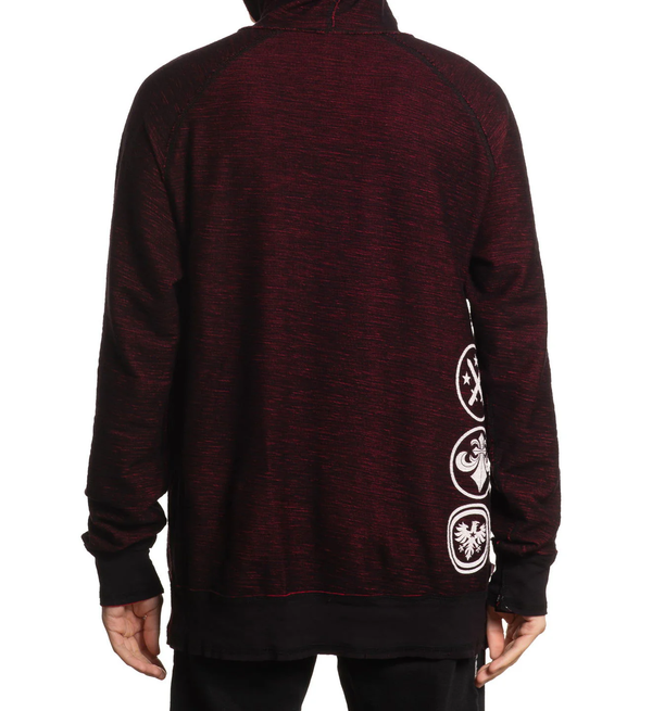 Affliction Men’s Reversible Pullover Hoodie Winged UP