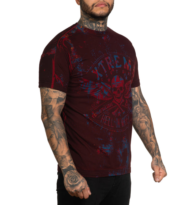 Xtreme Couture By Affliction Men's T-shirt Hell On Wheels
