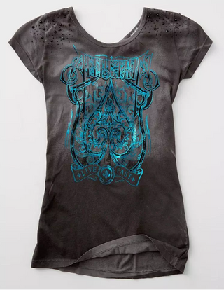 Affliction Women's T-shirt Spade T-Shirt