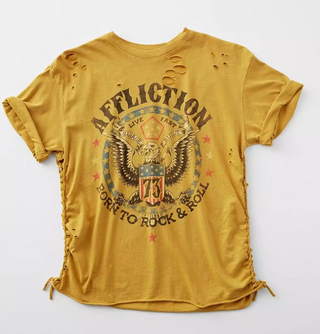 Affliction Girls T-shirt Born To Rock & Roll