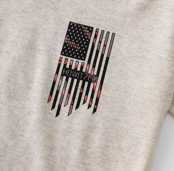 Howitzer Style Boy's T-Shirt Sharp Flag Military Grunt MFG
