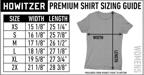 Howitzer Style Women's T-Shirt Freedom CO Stencil Military Grunt MFG