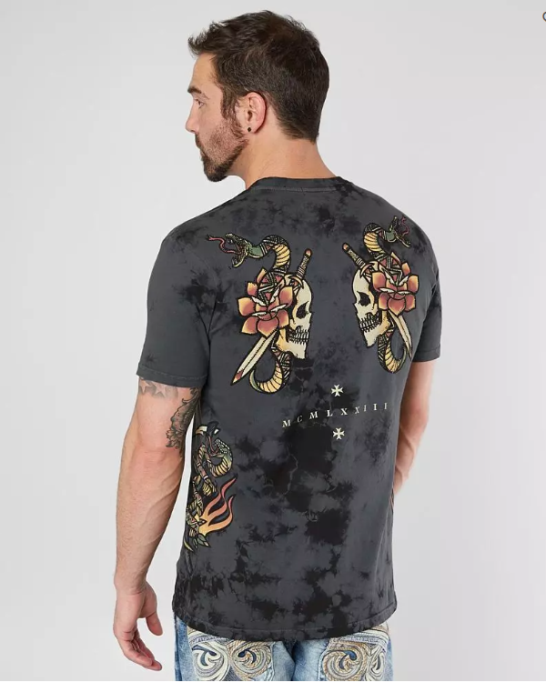 Affliction Men's T-shirt Medusa's Revenge