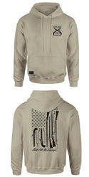 Howitzer Style Men's Hoodie Musket Flag