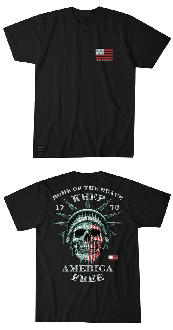 Howitzer Style Men's T-shirt Liberty Skull