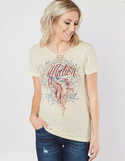Affliction Women's T-shirt Ac City Of Roses