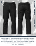 Howitzer Clothing Men's Jean Freedom Black Rinse, Inseam 32