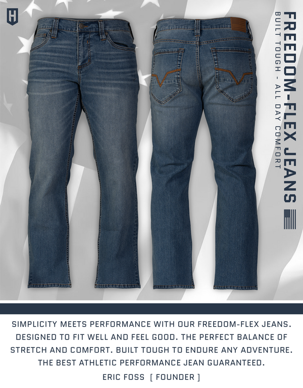 Howitzer Clothing Men's Jean Freedom Tank, Inseam 32