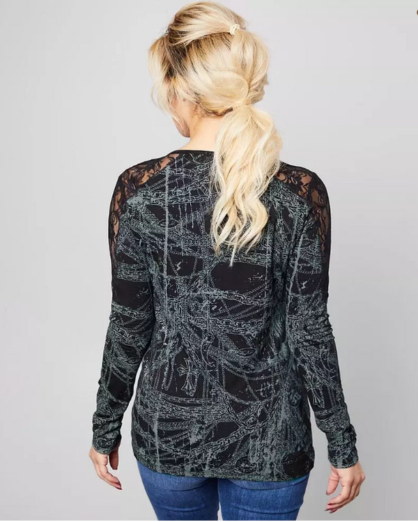 Affliction Women's T-shirt Chain Reaction T-Shirt