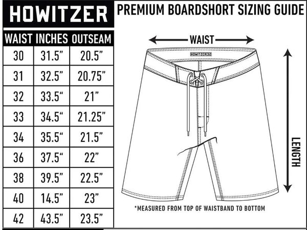 Howitzer Men's Boardshort Moonmist Camo