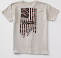 Howitzer Style Boy's T-Shirt Sharp Flag Military Grunt MFG