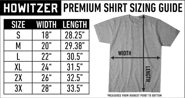 Howitzer Style Men's T-Shirt Howitzer Viking Military Grunt MFG **