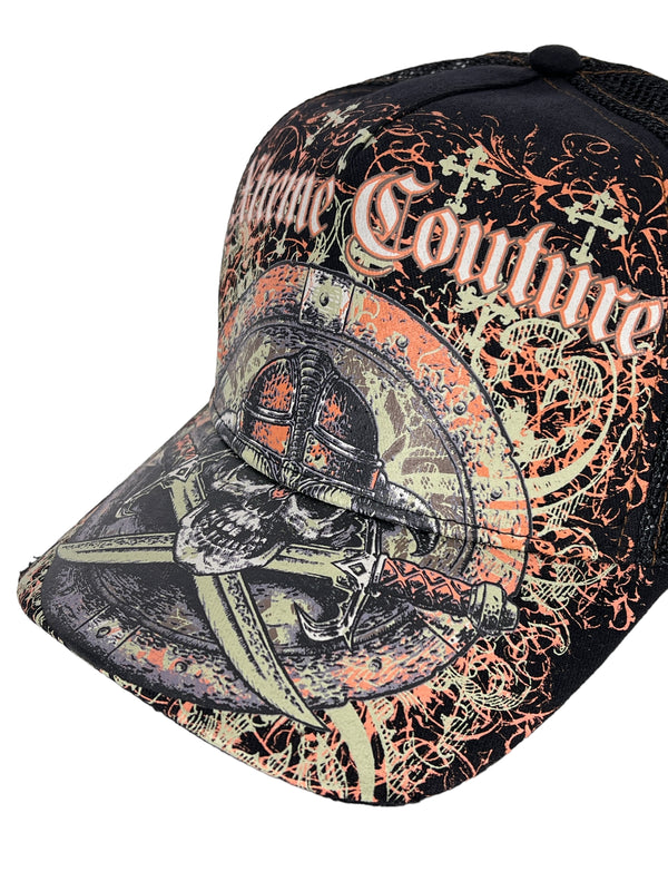 Xtreme Couture By Affliction Men's Trucker Hat Shield OF Glory Style