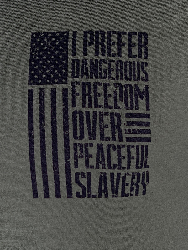 Howitzer Style Men's T-Shirt Freedom Over Military Grunt MFG