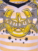 Sinful By Affliction Women's T-shirt OK Corral   =