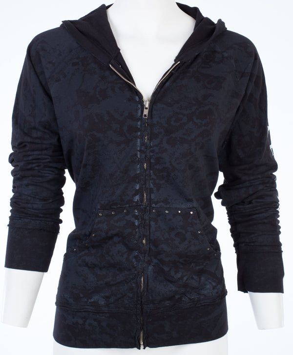 Affliction Women's Zip Up Hoodie Jacket Michell   =