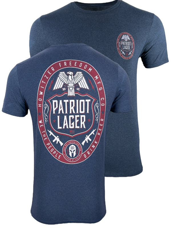 Howitzer Style Men's T-Shirt Patriot Lager Military Grunt MFG
