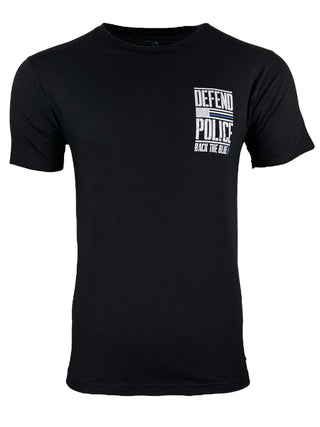 Howitzer Style Men's T-Shirt Defend Police Military Grunt MFG