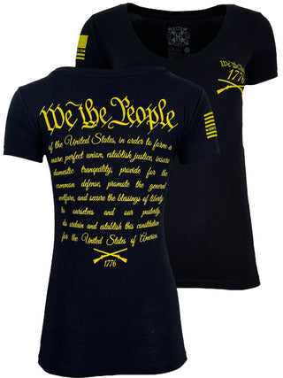 Howitzer Style Women's T-Shirt We Will Defend Military Grunt MFG
