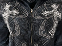 Affliction Women's Zip Up Hoodie Jacket Sacrifice   =