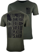 Howitzer Style Men's T-Shirt Freedom Over Military Grunt MFG