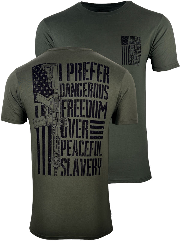 Howitzer Style Men's T-Shirt Freedom Over Military Grunt MFG