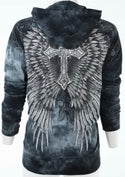 Affliction Women's Zip Up Hoodie Jacket Sacrifice   =