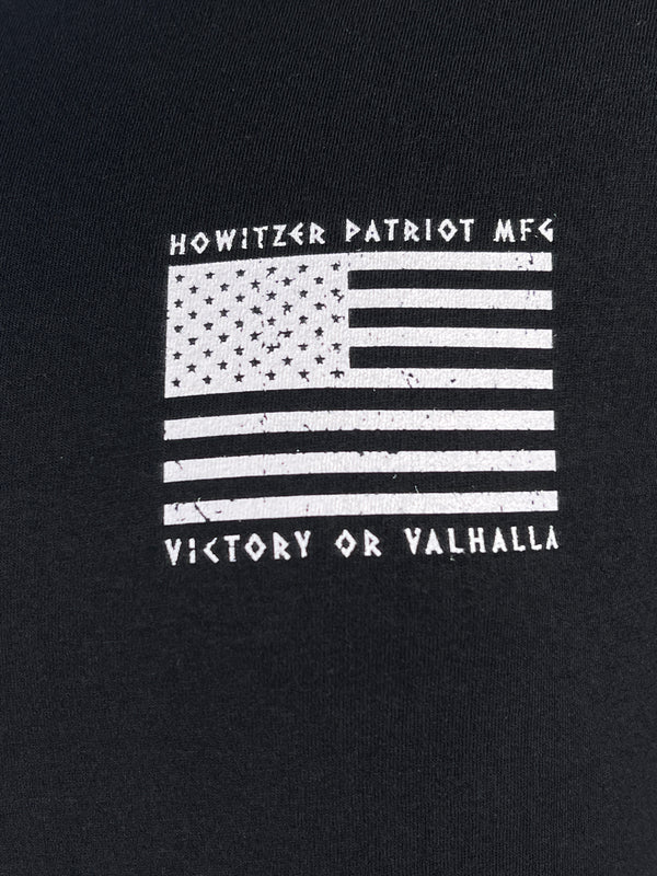 Howitzer Style Men's T-Shirt Victory or Valhalla Military Grunt MFG