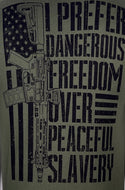 Howitzer Style Men's T-Shirt Freedom Over Military Grunt MFG
