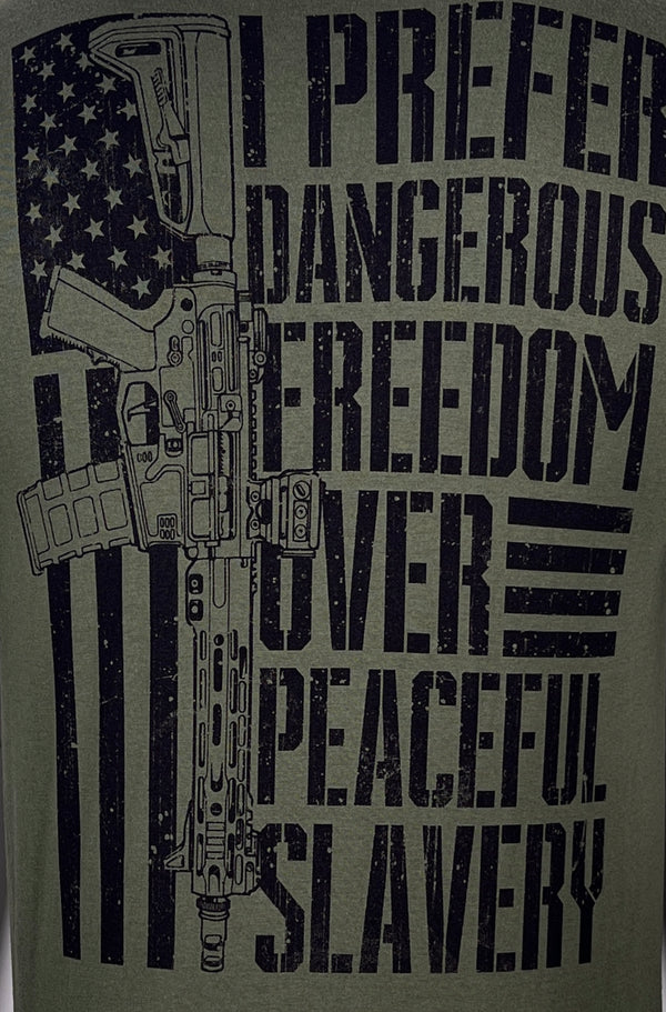 Howitzer Style Men's T-Shirt Freedom Over Military Grunt MFG