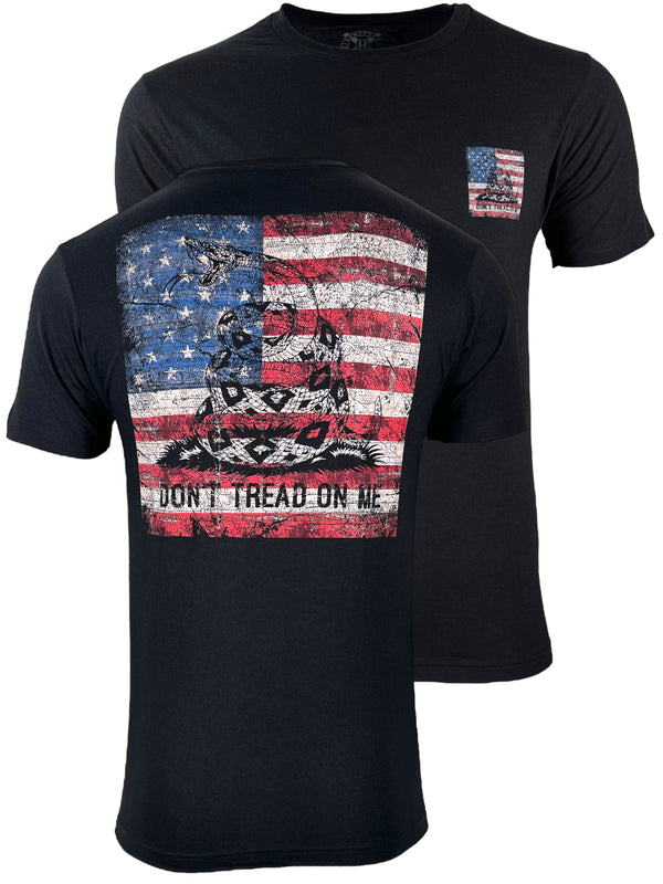 Howitzer Style Men's T-Shirt Coiled Freedom Military Grunt MFG