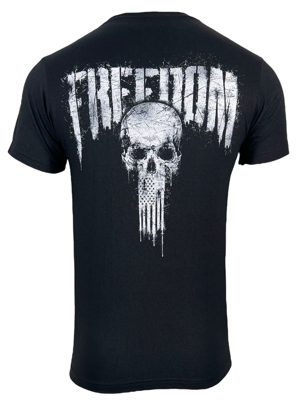 Howitzer Style Men's T-Shirt Freedom Skull Military Grunt MFG **
